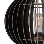 ΦΩΤΙΣΤΙΚΟ ΔΑΠΕΔΟΥ ΞΥΛΙΝΟ ΜΕ ΜΑΥΡΟ ΚΑΠΕΛΟ HM7375.02 Φ36x145Υ εκ. - Image 4