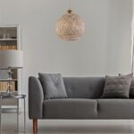 ΦΩΤΙΣΤΙΚΟ ΟΡΟΦΗΣ ΕΣΩΤΕΡΙΚΟΥ ΧΩΡΟΥ ΚΡΕΜΑΣΤΟ HM7352.04 ΑΠΟ ΣΧΟΙΝΙ ΜΠΕΖ Φ22x55Υ εκ. - Image 3