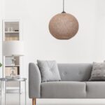 ΦΩΤΙΣΤΙΚΟ ΟΡΟΦΗΣ ΕΣΩΤΕΡΙΚΟΥ ΧΩΡΟΥ ΚΡΕΜΑΣΤΟ ΑΠΟ ΣΧΟΙΝΙ ΜΠΕΖ HM7383.01 Φ38x70Υ εκ. - Image 2