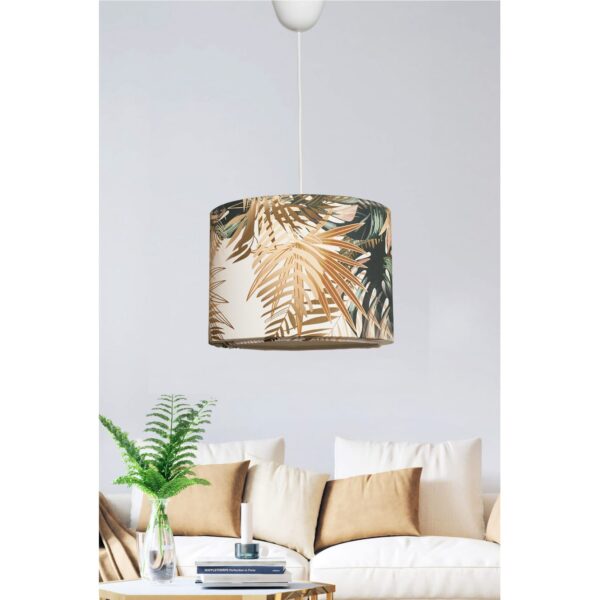 ΦΩΤΙΣΤΙΚΟ ΟΡΟΦΗΣ ΚΡΕΜΑΣΤΟ HM7364 ΜΕΤΑΛΛΟ ΚΑΙ ΥΦΑΣΜΑ TROPICAL 28x28x65Υ εκ. - Image 3