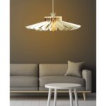 ΦΩΤΙΣΤΙΚΟ ΟΡΟΦΗΣ ΞΥΛΙΝΟ ΚΡΕΜΑΣΤΟ ΛΕΥΚΟ HM7348.02 Φ68x50Υ εκ. - Image 4