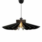 ΦΩΤΙΣΤΙΚΟ ΟΡΟΦΗΣ ΞΥΛΙΝΟ ΚΡΕΜΑΣΤΟ ΜΑΥΡΟ HM7348.03 Φ68x50Υ εκ. - Image 3