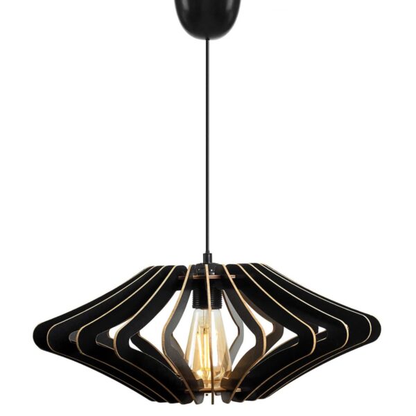 ΦΩΤΙΣΤΙΚΟ ΟΡΟΦΗΣ ΞΥΛΙΝΟ ΚΡΕΜΑΣΤΟ ΜΑΥΡΟ HM7351.03 Φ47x55Υ εκ. - Image 3