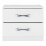 ΚΟΜΟΔΙΝΟ ΜΕ 2 ΣΥΡΤΑΡΙΑ ASHLYN ΚΑΙ ΑΣΗΜΙ ΧΕΡΟΥΛΙ HM2235.05 ΛΕΥΚΟ 48x40,5x41,5Y εκ. - Image 4