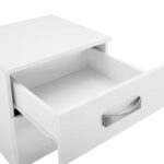 ΚΟΜΟΔΙΝΟ ΜΕ 2 ΣΥΡΤΑΡΙΑ ASHLYN ΚΑΙ ΑΣΗΜΙ ΧΕΡΟΥΛΙ HM2235.05 ΛΕΥΚΟ 48x40,5x41,5Y εκ. - Image 5