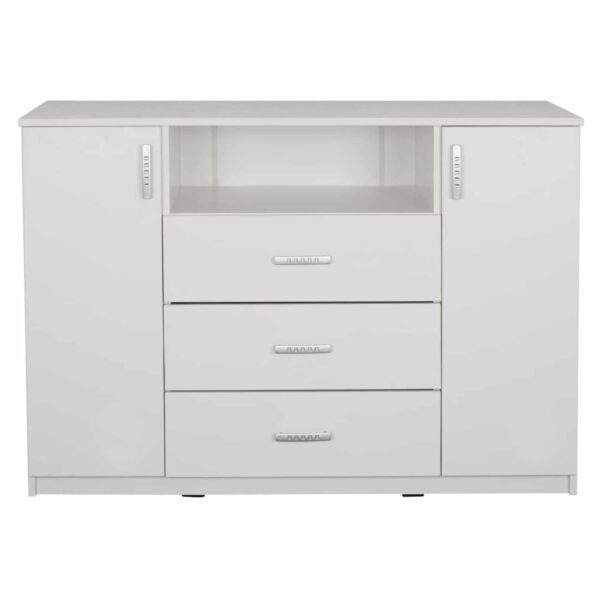 ΜΠΟΥΦΕΣ ΜΕ 2 ΝΤΟΥΛΑΠΙΑ Κ 3 ΣΥΡΤΑΡΙΑ ADLER ΛΕΥΚΟΣ HM2430.03 120X45X85Y εκ. - Image 3