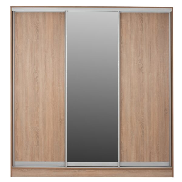 ΝΤΟΥΛΑΠΑ 3ΦΥΛΛΗ ΣΥΡΟΜΕΝΗ ΜΕ ΚΑΘΡΕΠΤΗ SONAMA OAK HM2435  200X60X210Υεκ - Image 3