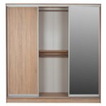 ΝΤΟΥΛΑΠΑ 3ΦΥΛΛΗ ΣΥΡΟΜΕΝΗ ΜΕ ΚΑΘΡΕΠΤΗ SONAMA OAK HM2435  200X60X210Υεκ - Image 5