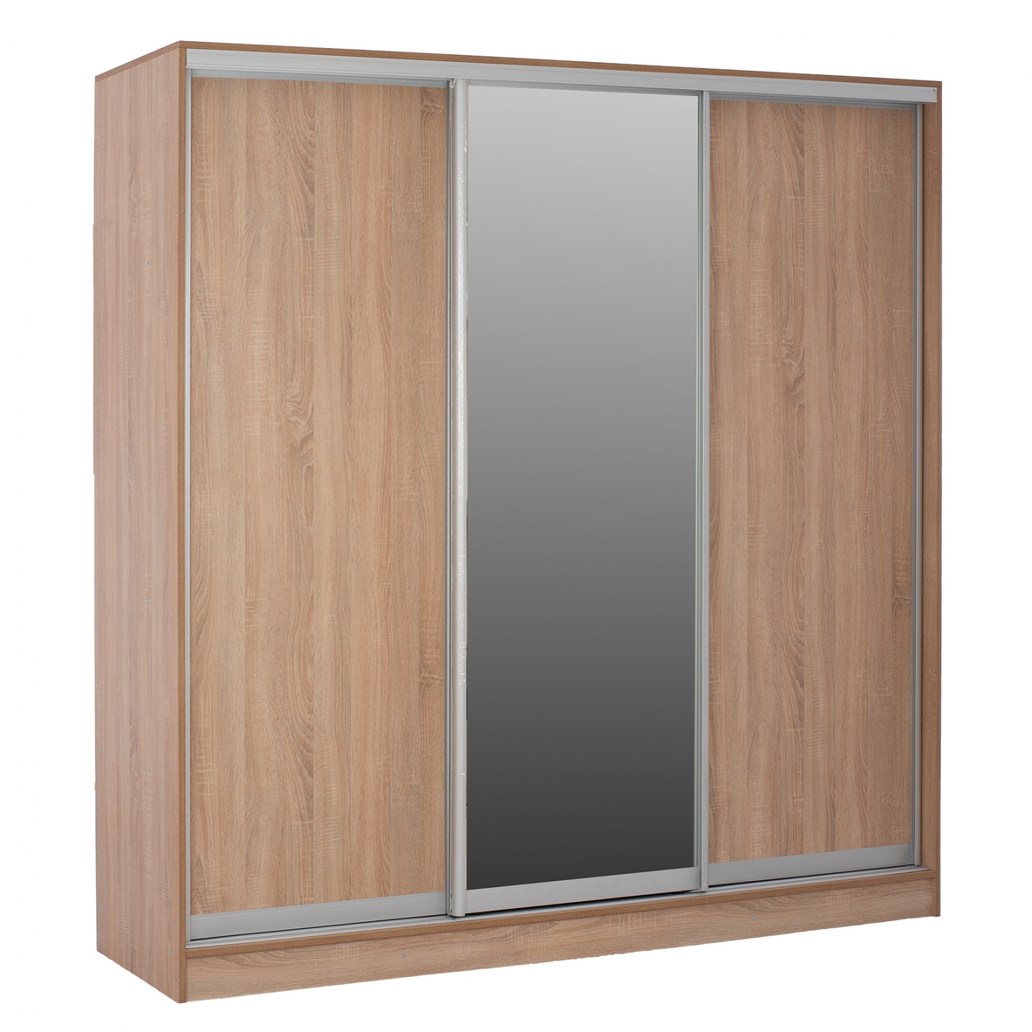 HM2435 ΝΤΟΥΛΑΠΑ 3ΦΥΛΛΗ ΣΥΡΟΜΕΝΗ ΜΕ ΚΑΘΡΕΠΤΗ SONAMA OAK HM2435 200X60X210Υεκ - Image 1