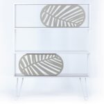 ΡΑΦΙΕΡΑ ΔΑΠΕΔΟΥ SILLIA HM9181.01 ΛΕΥΚΟ ΕΚΡΟΥ 94x25x117Y εκ. - Image 5