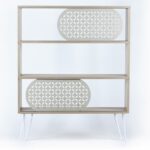 ΡΑΦΙΕΡΑ ΔΑΠΕΔΟΥ DIANE HM9213.01 SONAMA ΛΕΥΚΟ ΕΚΡΟΥ 94x25x117Y εκ. - Image 5