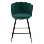 ΣΚΑΜΠΟ ΜΕΣΑΙΟΥ ΥΨΟΥΣ HM8736.03 VESNA ΒΕΛΟΥΔΟ ΚΥΠΑΡΙΣΣΙ ΜΕΤΑΛΛΙΚΟ ΣΚΕΛΕΤΟ 50x50x90 εκ. - Image 3