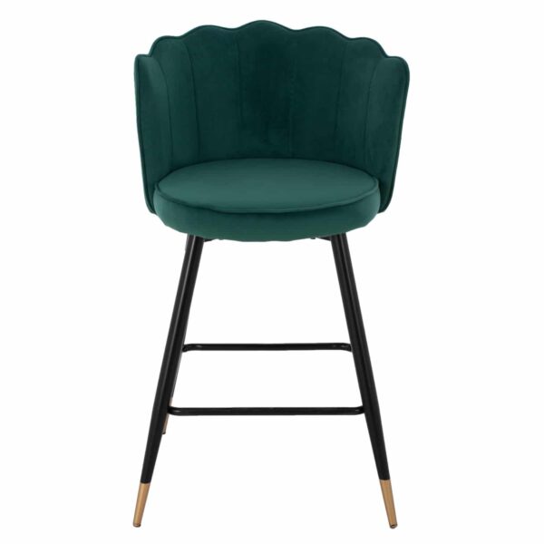 ΣΚΑΜΠΟ ΜΕΣΑΙΟΥ ΥΨΟΥΣ HM8736.03 VESNA ΒΕΛΟΥΔΟ ΚΥΠΑΡΙΣΣΙ ΜΕΤΑΛΛΙΚΟ ΣΚΕΛΕΤΟ 50x50x90 εκ. - Image 3