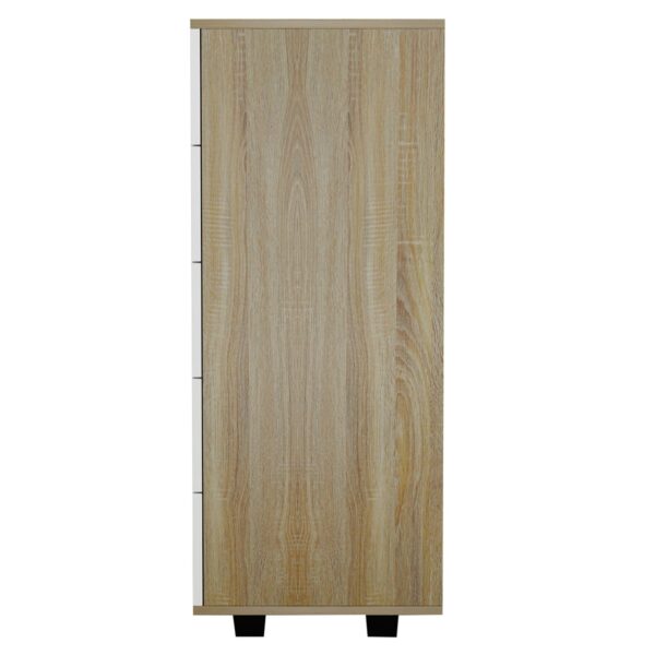 syrtariera-melaminis-me-5-syrtaria-sonam-2 ΣΥΡΤΑΡΙΕΡΑ ΜΕΛΑΜΙΝΗΣ THORG HM8995.04- 5 ΣΥΡΤΑΡΙΑ ΣΕ SONAMA-ΛΕΥΚΟ 80Χ40Χ100Yεκ. - Image 3