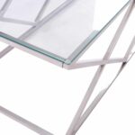 ΤΡΑΠΕΖΙ ΣΑΛΟΝΙΟΥ HOLLAND HM8624.01 ΜΕ ΓΥΑΛΙ ΚΑΙ ΒΑΣΗ ΧΡΩΜΙΟΥ 120X60Χ45 EK. - Image 5