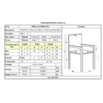 VEGERA Πολυθρόνα Dining Αλουμίνιο Βαφή Καρυδί Textilene Μαύρο, Στοιβαζόμενη 57x58x83cm - Image 6