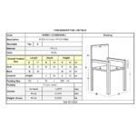 MODA Πολυθρόνα-Pro Στοιβαζόμενη, PP-UV Protection Απόχρωση Άσπρο 57x58x80cm - Image 6