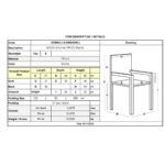 MODA Πολυθρόνα-Pro Στοιβαζόμενη, PP-UV Protection Απόχρωση Mocha 57x58x80cm - Image 6