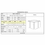 BRIO Slat Τραπέζι-Pro Κήπου - Βεράντας, Μέταλλο Βαφή Cool Grey 4C 70x70x73cm - Image 3