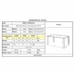 BRIO Flat Τραπέζι-Pro Κήπου - Βεράντας, Μέταλλο Βαφή Sandy Blue 5415C 140x80x73cm - Image 3