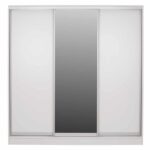 ΝΤΟΥΛΑΠΑ ΣΥΡΟΜΕΝΗ ADLER ΜΕΛΑΜΙΝΗΣ ΛΕΥΚΗ ΜΕ ΚΑΘΡΕΠΤΗ HM2435.03  200X60X210Υεκ - Image 3