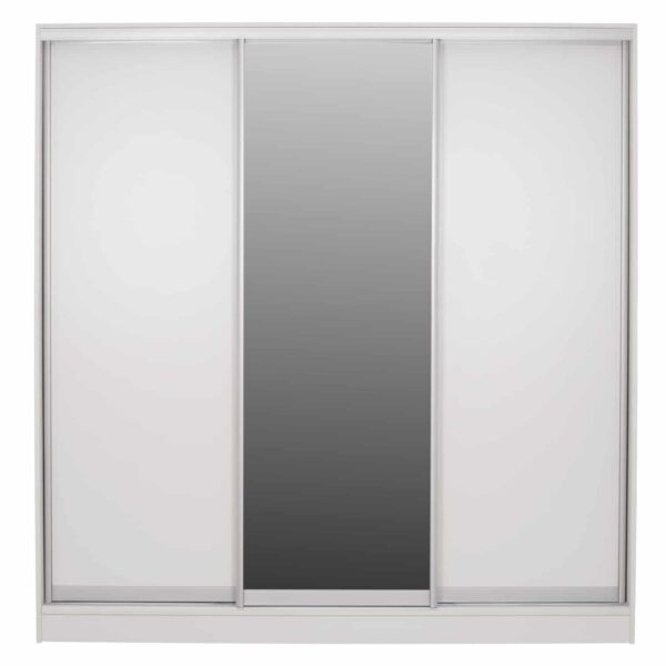 ntoylapa-syromeni-melaminis-leyki-me-kat-2 ΝΤΟΥΛΑΠΑ ΣΥΡΟΜΕΝΗ ADLER ΜΕΛΑΜΙΝΗΣ ΛΕΥΚΗ ΜΕ ΚΑΘΡΕΠΤΗ HM2435.03  200X60X210Υεκ - Image 3