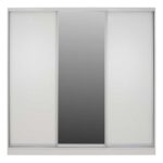 ΝΤΟΥΛΑΠΑ ΣΥΡΟΜΕΝΗ ADLER ΜΕΛΑΜΙΝΗΣ ΛΕΥΚΗ ΜΕ ΚΑΘΡΕΦΤΗ 3ΦΥΛΛΗ HM2462.03  240x60x240 εκ. - Image 3