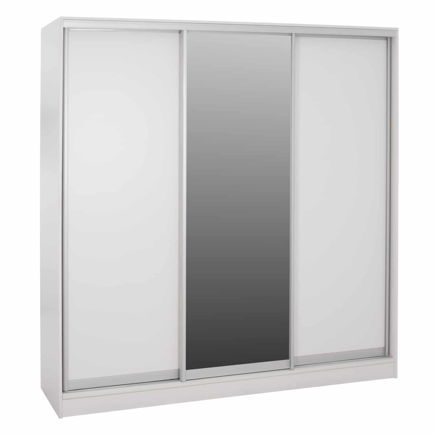 HM2435.03 ΝΤΟΥΛΑΠΑ ΣΥΡΟΜΕΝΗ ADLER ΜΕΛΑΜΙΝΗΣ ΛΕΥΚΗ ΜΕ ΚΑΘΡΕΠΤΗ HM2435.03  200X60X210Υεκ - Image 1