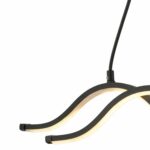 ΦΩΤΙΣΤΙΚΟ ΟΡΟΦΗΣ 2ΦΩΤΟ ΜΑΥΡΟ LED HM7389.01  30x107 εκ. - Image 4