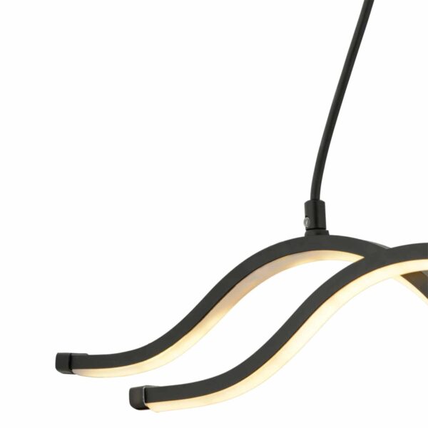 ΦΩΤΙΣΤΙΚΟ ΟΡΟΦΗΣ 2ΦΩΤΟ ΜΑΥΡΟ LED HM7389.01  30x107 εκ. - Image 4