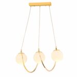 ΦΩΤΙΣΤΙΚΟ ΟΡΟΦΗΣ ΧΡΥΣΟ 3ΦΩΤΟ HM7384.02  60x85cm - Image 3