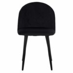 ΚΑΡΕΚΛΑ ODED ΜΕ ΜΕΤΑΛΛΙΚΑ ΜΑΥΡΑ ΠΟΔΙΑ & ΒΕΛΟΥΔΟ ΜΑΥΡΟ HM8731.14 45x52x77 εκ. - Image 3