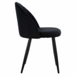 ΚΑΡΕΚΛΑ ODED ΜΕ ΜΕΤΑΛΛΙΚΑ ΜΑΥΡΑ ΠΟΔΙΑ & ΒΕΛΟΥΔΟ ΜΑΥΡΟ HM8731.14 45x52x77 εκ. - Image 4