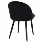 ΚΑΡΕΚΛΑ ODED ΜΕ ΜΕΤΑΛΛΙΚΑ ΜΑΥΡΑ ΠΟΔΙΑ & ΒΕΛΟΥΔΟ ΜΑΥΡΟ HM8731.14 45x52x77 εκ. - Image 5