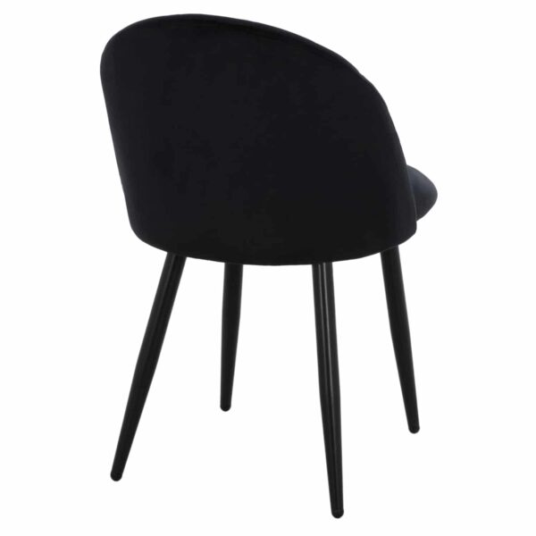 ΚΑΡΕΚΛΑ ODED ΜΕ ΜΕΤΑΛΛΙΚΑ ΜΑΥΡΑ ΠΟΔΙΑ & ΒΕΛΟΥΔΟ ΜΑΥΡΟ HM8731.14 45x52x77 εκ. - Image 5