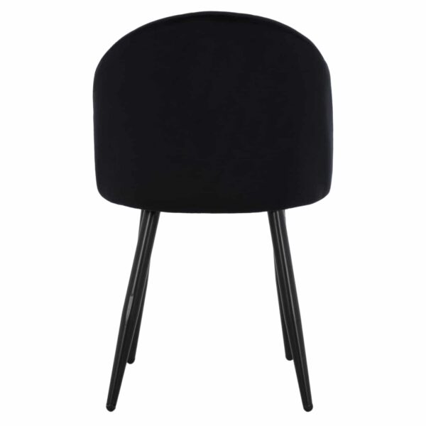 ΚΑΡΕΚΛΑ ODED ΜΕ ΜΕΤΑΛΛΙΚΑ ΜΑΥΡΑ ΠΟΔΙΑ & ΒΕΛΟΥΔΟ ΜΑΥΡΟ HM8731.14 45x52x77 εκ. - Image 6