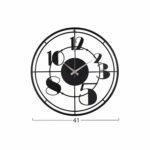 ΡΟΛΟΙ ΤΟΙΧΟΥ ΜΕΤΑΛΛΙΚΟ ΜΑΥΡΟ HM7458 41x41 εκ. - Image 2