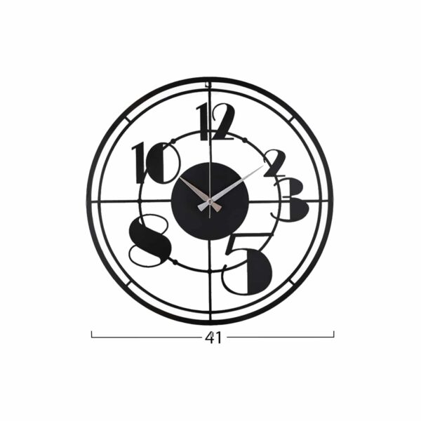 ΡΟΛΟΙ ΤΟΙΧΟΥ ΜΕΤΑΛΛΙΚΟ ΜΑΥΡΟ HM7458 41x41 εκ. - Image 2