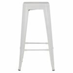 ΣΚΑΜΠΟ BAR ΜΕΤΑΛΛΙΚΟ MELITA ΣΕ ΛΕΥΚΟ ΜΑΤ HM8642.21 43x43x78 εκ. - Image 3