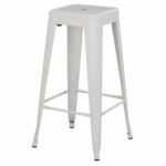ΣΚΑΜΠΟ BAR ΜΕΤΑΛΛΙΚΟ MELITA ΣΕ ΛΕΥΚΟ ΜΑΤ HM8642.21 43x43x78 εκ. - Image 4