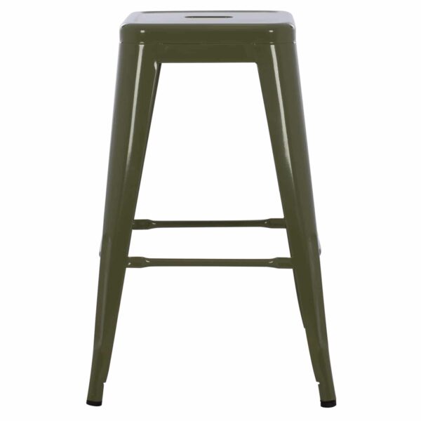 ΣΚΑΜΠΟ ΜΕΣΑΙΟΥ ΥΨΟΥΣ ΜΕΤΑΛΛΙΚΟ HM8573.03 MELITA ΣΕ DARK OLIVE GREEN 43x43x67Yεκ. - Image 3