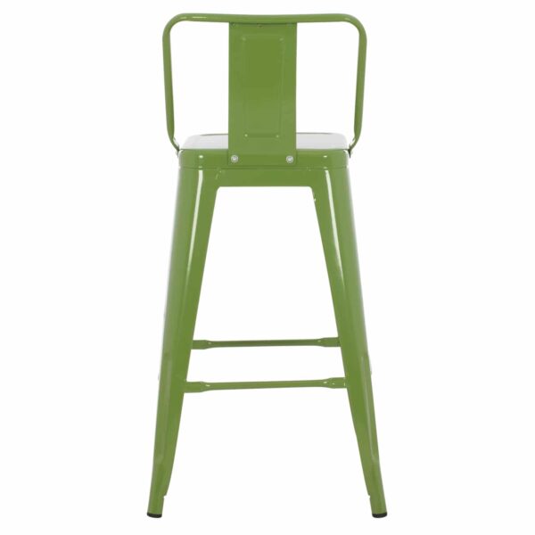 ΣΚΑΜΠΟ ΜΕΣΑΙΟΥ ΥΨΟΥΣ ΜΕΤΑΛΛΙΚΟ MELITA ΣΕ LIGHT OLIVE GREEN HM8574.13 42x42x98 εκ. - Image 6