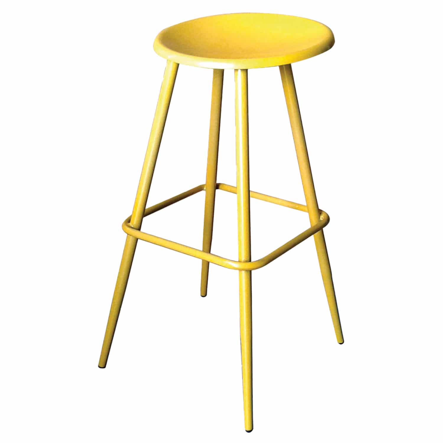 TS376 ΣΚΑΜΠΩ ΜΠΑΡ ΜΕΤΑΛΛΙΚΟ ΚΙΤΡΙΝΟ TS376 42X42X73 εκ. - Image 1