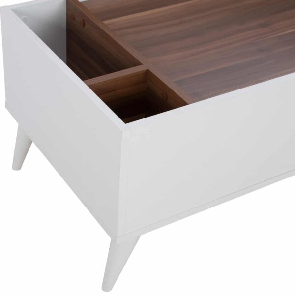 ΤΡΑΠΕΖΙ ΣΑΛΟΝΙΟΥ CARMELO ΛΕΥΚΟ-ΚΑΡΥΔΙ HM9165 90x55,5x45 εκ. - Image 4