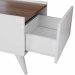 ΤΡΑΠΕΖΙ ΣΑΛΟΝΙΟΥ CARMELO ΛΕΥΚΟ-ΚΑΡΥΔΙ HM9165 90x55,5x45 εκ. - Image 6