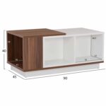 ΤΡΑΠΕΖΙ ΣΑΛΟΝΙΟΥ ACE ΚΑΡΥΔΙ ΛΕΥΚΟ HM9162 90x45x40 εκ. - Image 2