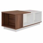 ΤΡΑΠΕΖΙ ΣΑΛΟΝΙΟΥ ACE ΚΑΡΥΔΙ ΛΕΥΚΟ HM9162 90x45x40 εκ. - Image 4