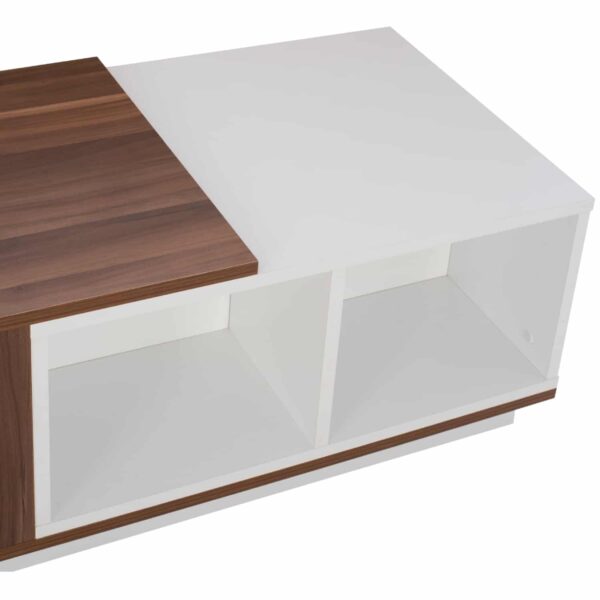 ΤΡΑΠΕΖΙ ΣΑΛΟΝΙΟΥ ACE ΚΑΡΥΔΙ ΛΕΥΚΟ HM9162 90x45x40 εκ. - Image 5