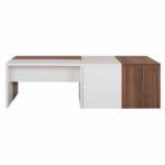 ΤΡΑΠΕΖΙ ΣΑΛΟΝΙΟΥ KARSYN ΚΑΡΥΔΙ-ΛΕΥΚΟ HM9158 120x60x35 εκ. - Image 3