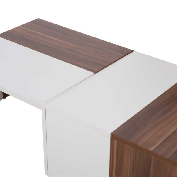 ΤΡΑΠΕΖΙ ΣΑΛΟΝΙΟΥ KARSYN ΚΑΡΥΔΙ-ΛΕΥΚΟ HM9158 120x60x35 εκ. - Image 4